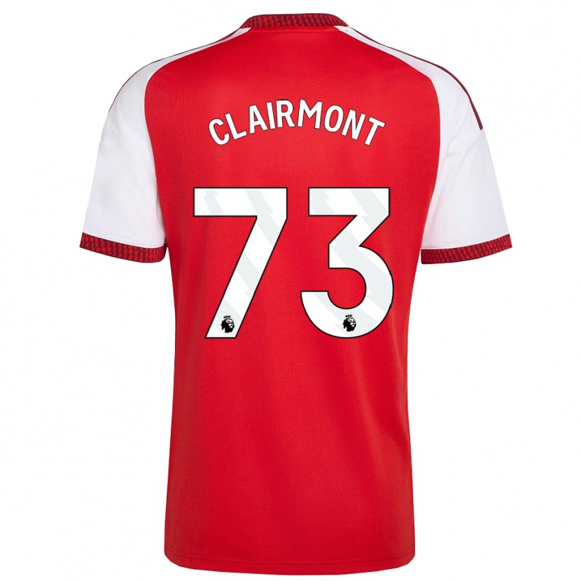 Danxen Mujer Camiseta Reece Clairmont #73 Rojo Blanco Negro 1ª Equipación 2026/27 La Camisa México