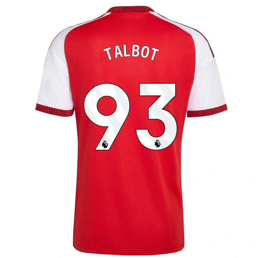 Danxen Mujer Camiseta Jack Talbot #93 Rojo Blanco Negro 1ª Equipación 2026/27 La Camisa México