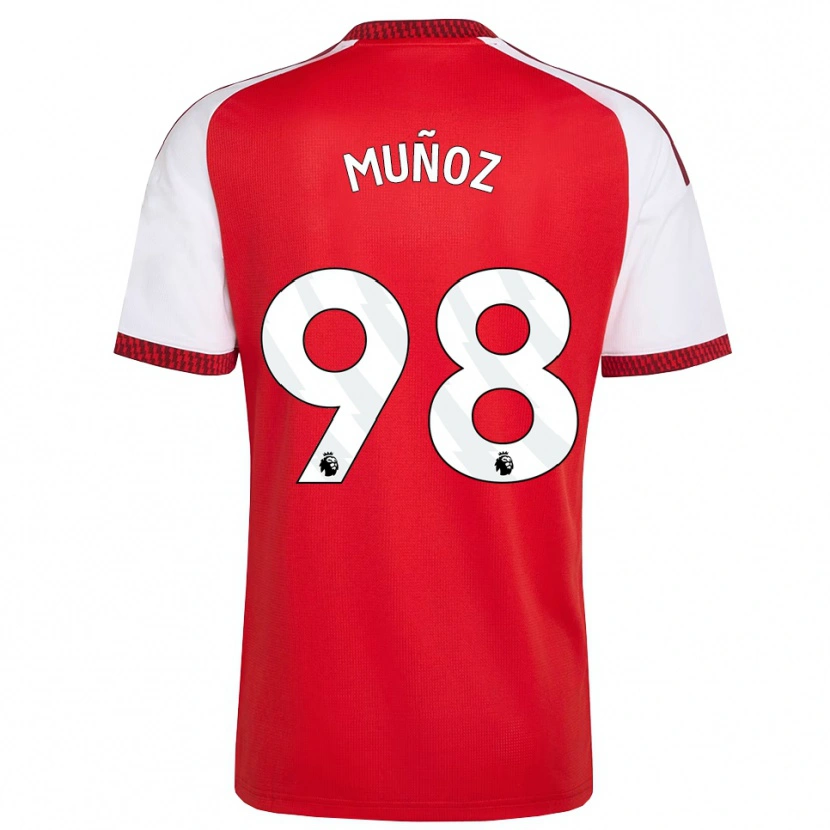 Danxen Mujer Camiseta Luis Muñoz #98 Rojo Blanco Negro 1ª Equipación 2026/27 La Camisa México