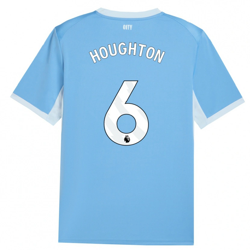 Danxen Mujer Camiseta Steph Houghton #6 Azulcieloclaro Blanco 1ª Equipación 2026/27 La Camisa México
