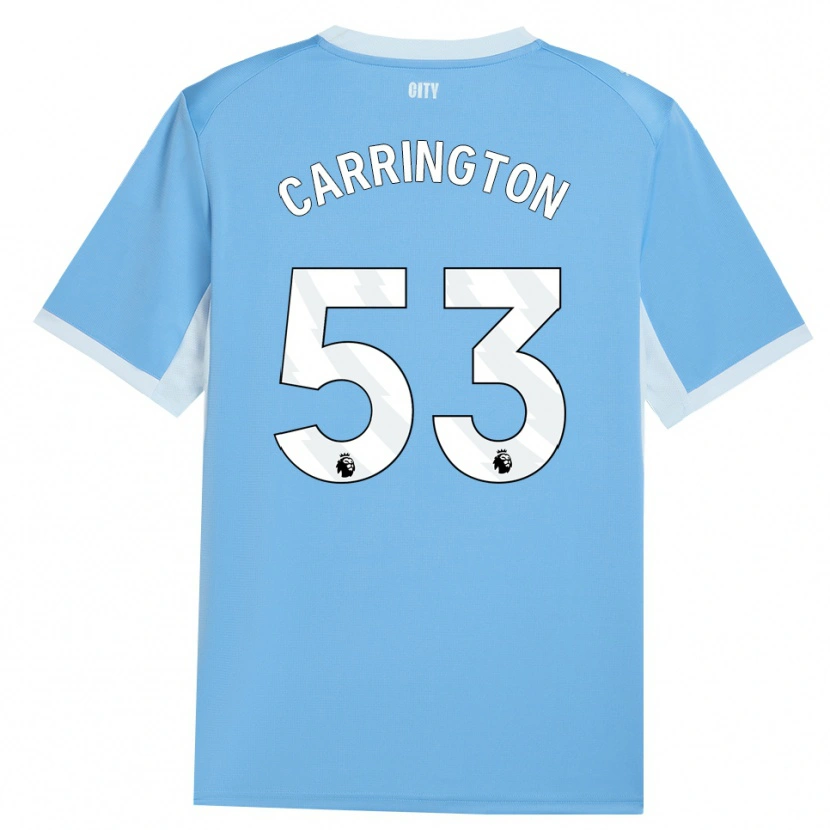 Danxen Mujer Camiseta Ezra Carrington #53 Azulcieloclaro Blanco 1ª Equipación 2026/27 La Camisa México