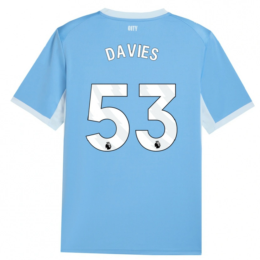 Danxen Mujer Camiseta Mayzee Davies #53 Azulcieloclaro Blanco 1ª Equipación 2026/27 La Camisa México