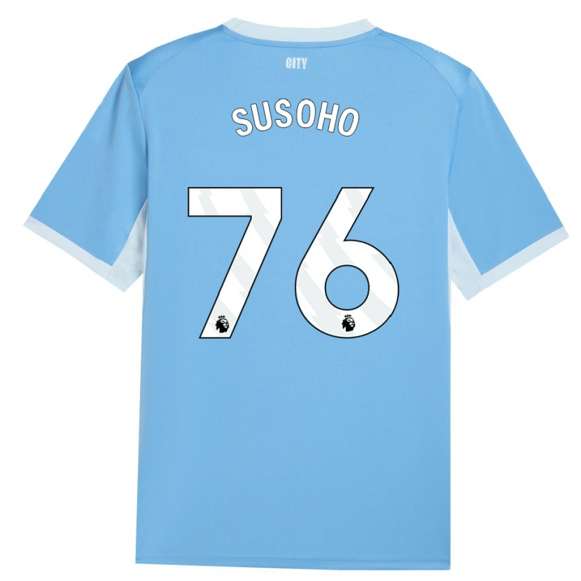Danxen Mujer Camiseta Mahamadou Susoho #76 Azulcieloclaro Blanco 1ª Equipación 2026/27 La Camisa México