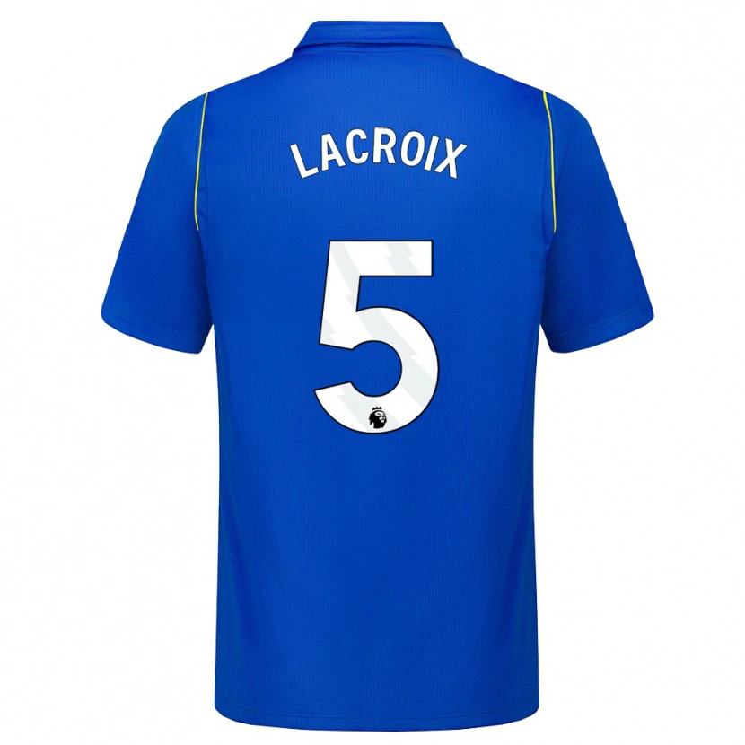 Danxen Mujer Camiseta Maxence Lacroix #5 Azul Amarillo 1ª Equipación 2026/27 La Camisa México