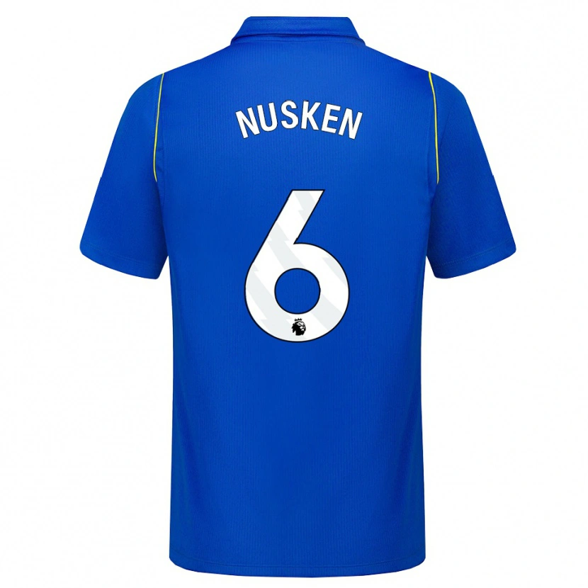 Danxen Mujer Camiseta Sjoeke Nüsken #6 Azul Amarillo 1ª Equipación 2026/27 La Camisa México