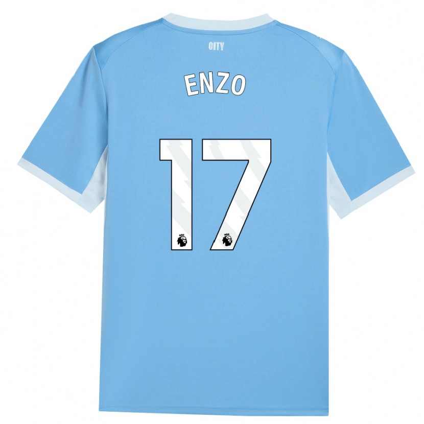 Danxen Mujer Camiseta Enzo Fernández #17 Azulcieloclaro Blanco 1ª Equipación 2026/27 La Camisa México