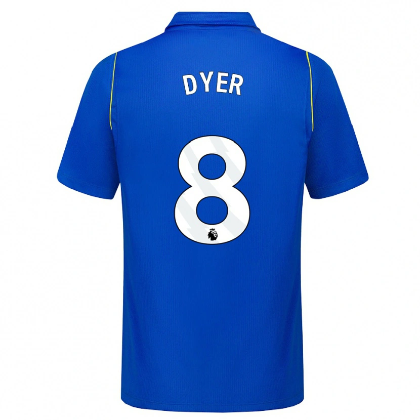 Danxen Mujer Camiseta Kiano Dyer #8 Azul Amarillo 1ª Equipación 2026/27 La Camisa México