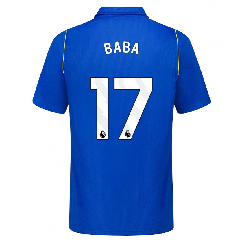 Danxen Mujer Camiseta Abdul-Rahman Baba #17 Azul Amarillo 1ª Equipación 2026/27 La Camisa México