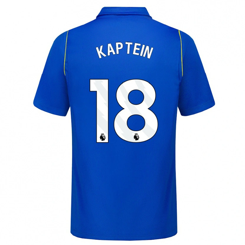 Danxen Mujer Camiseta Wieke Kaptein #18 Azul Amarillo 1ª Equipación 2026/27 La Camisa México