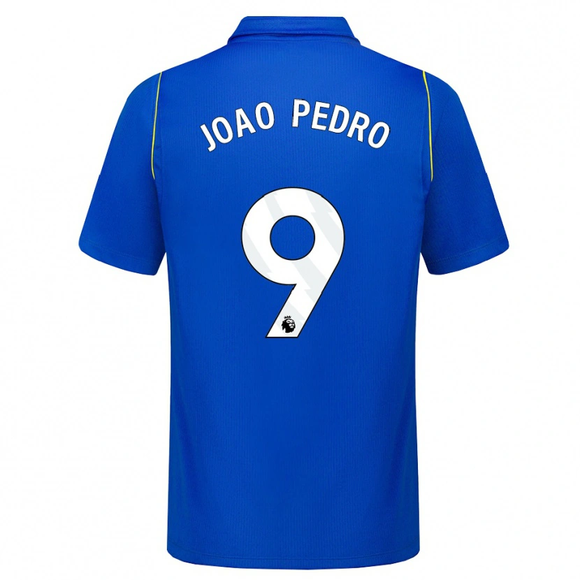 Danxen Mujer Camiseta João Pedro #9 Azul Amarillo 1ª Equipación 2026/27 La Camisa México
