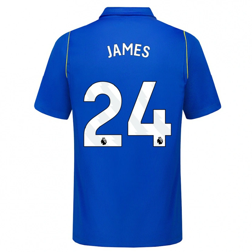 Danxen Mujer Camiseta Reece James #24 Azul Amarillo 1ª Equipación 2026/27 La Camisa México
