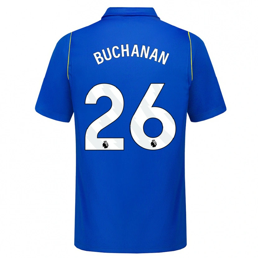 Danxen Mujer Camiseta Kadeisha Buchanan #26 Azul Amarillo 1ª Equipación 2026/27 La Camisa México