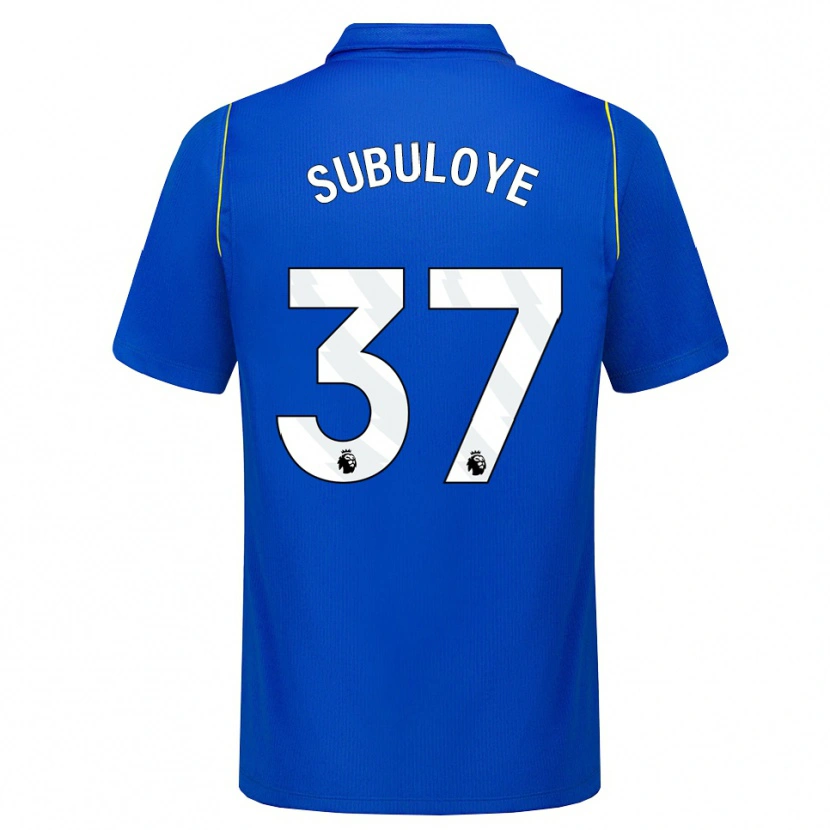 Danxen Mujer Camiseta Olutayo Subuloye #37 Azul Amarillo 1ª Equipación 2026/27 La Camisa México