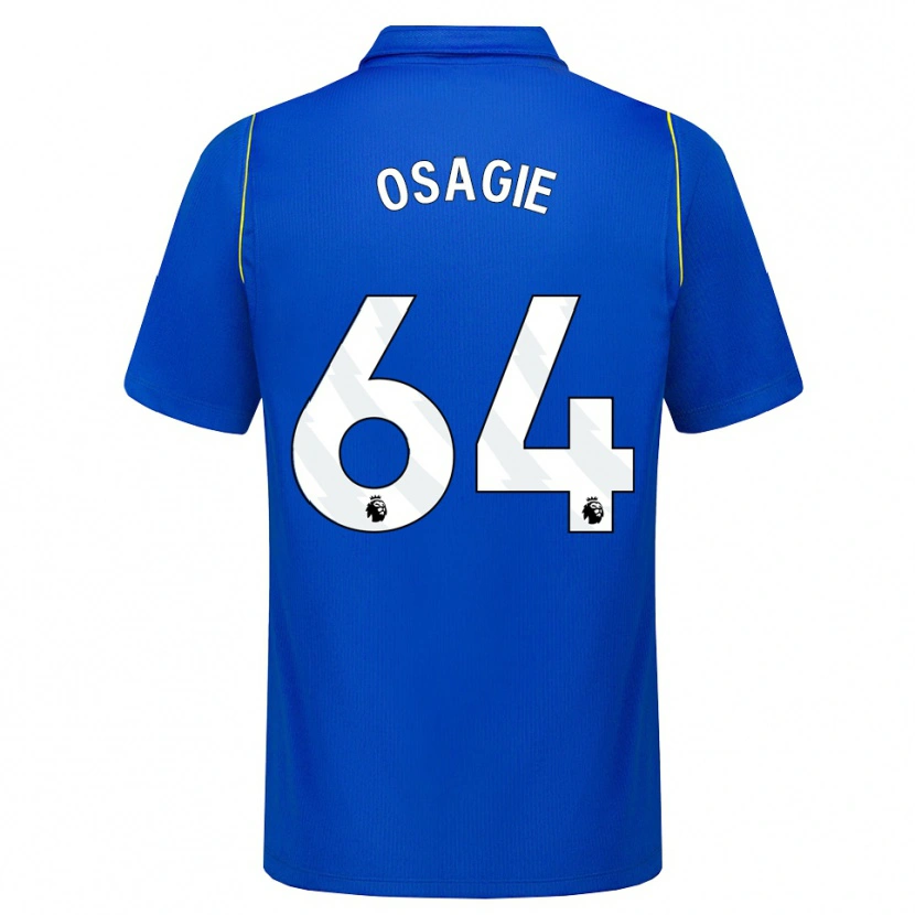 Danxen Mujer Camiseta Justin Osagie #64 Azul Amarillo 1ª Equipación 2026/27 La Camisa México