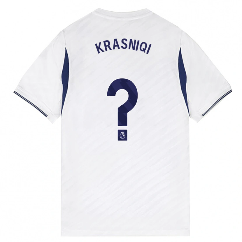 Danxen Mujer Camiseta Elliot Krasniqi #0 Blanco Rojo Púrpura 1ª Equipación 2026/27 La Camisa México