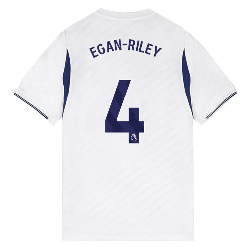 Danxen Mujer Camiseta Roman Egan-Riley #4 Blanco Rojo Púrpura 1ª Equipación 2026/27 La Camisa México