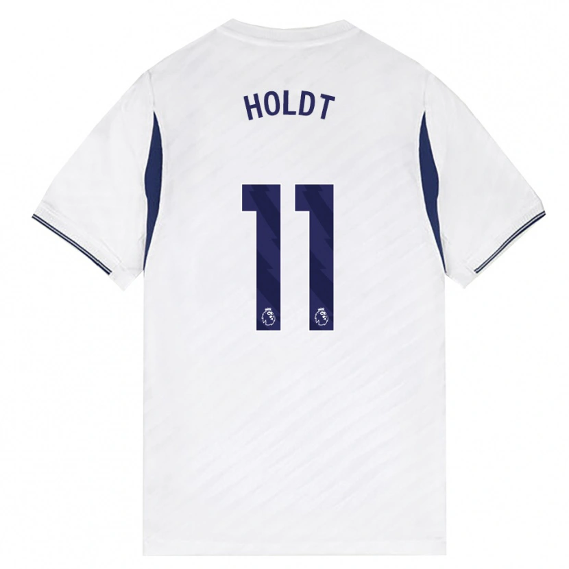 Danxen Mujer Camiseta Olivia Holdt #11 Blanco Rojo Púrpura 1ª Equipación 2026/27 La Camisa México