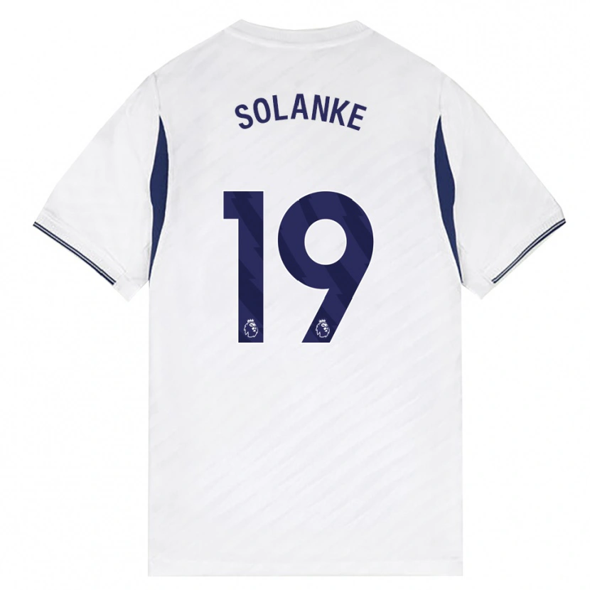 Danxen Mujer Camiseta Dominic Solanke #19 Blanco Rojo Púrpura 1ª Equipación 2026/27 La Camisa México