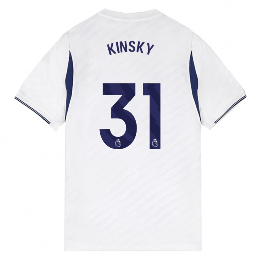 Danxen Mujer Camiseta Antonín Kinský #31 Blanco Rojo Púrpura 1ª Equipación 2026/27 La Camisa México