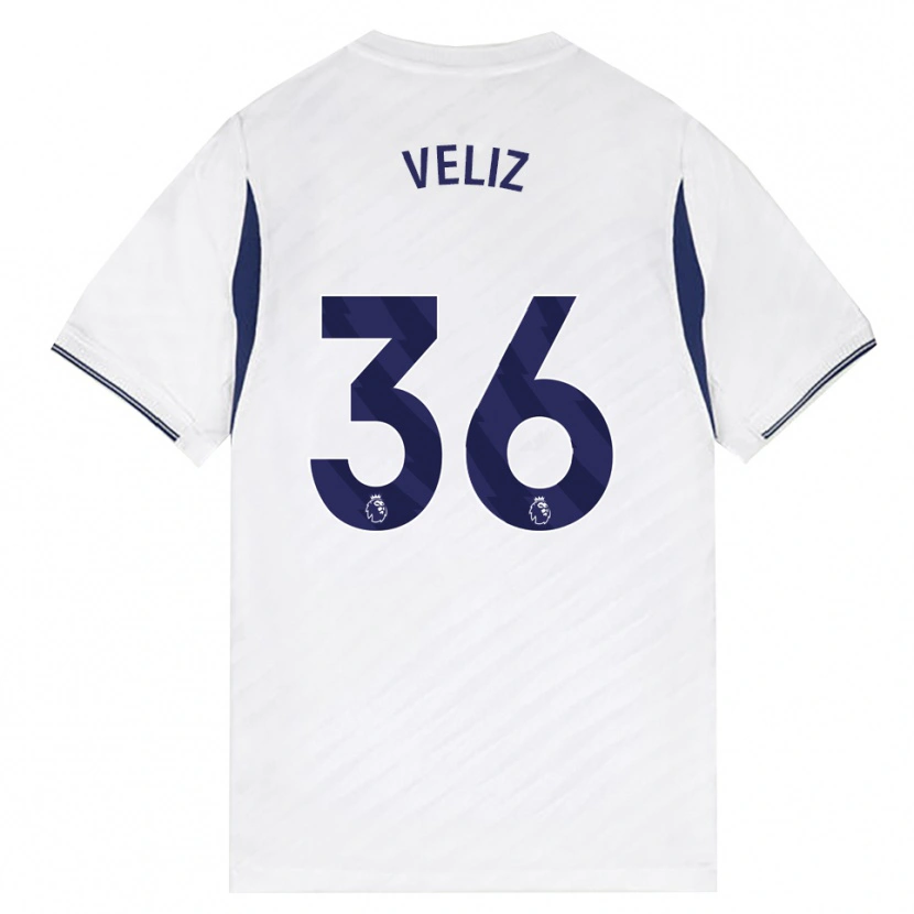 Danxen Mujer Camiseta Alejo Véliz #36 Blanco Rojo Púrpura 1ª Equipación 2026/27 La Camisa México