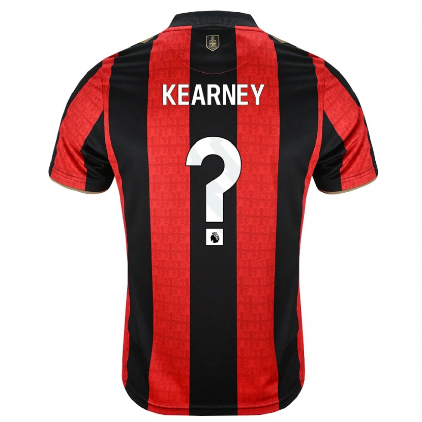 Danxen Mujer Camiseta Damani Kearney #0 Goldenrod Rojo Negro 1ª Equipación 2026/27 La Camisa México