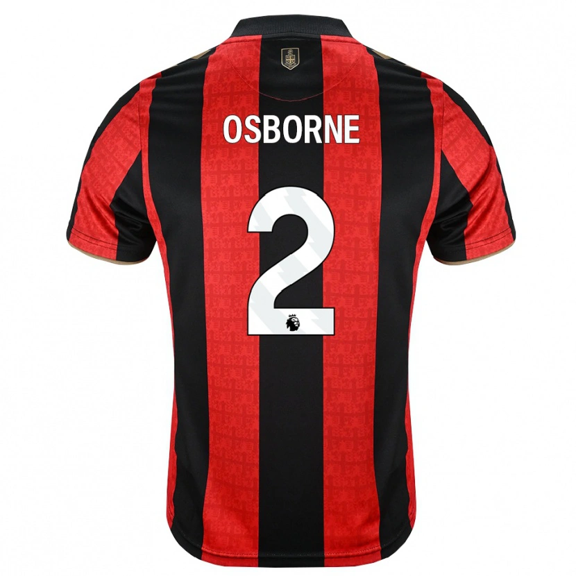 Danxen Mujer Camiseta Charlie Osborne #2 Goldenrod Rojo Negro 1ª Equipación 2026/27 La Camisa México