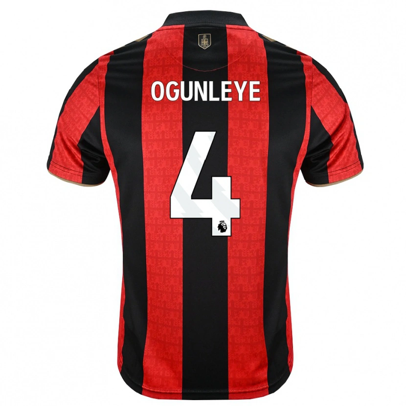 Danxen Mujer Camiseta Malachi Ogunleye #4 Goldenrod Rojo Negro 1ª Equipación 2026/27 La Camisa México