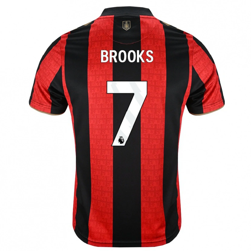 Danxen Mujer Camiseta David Brooks #7 Goldenrod Rojo Negro 1ª Equipación 2026/27 La Camisa México