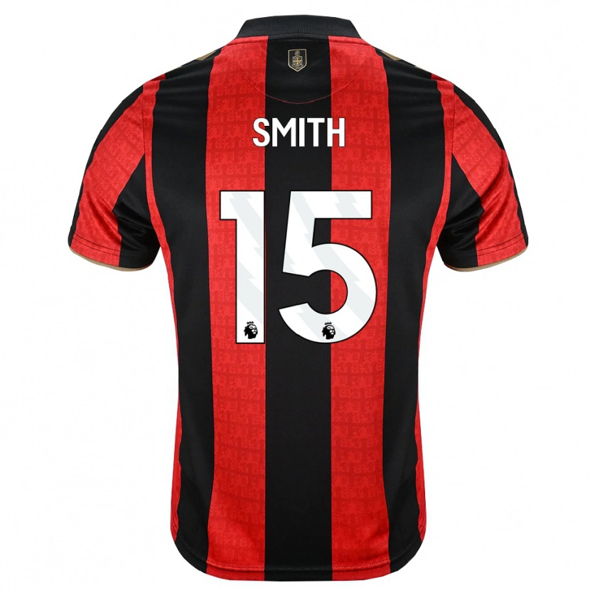 Danxen Mujer Camiseta Adam Smith #15 Goldenrod Rojo Negro 1ª Equipación 2026/27 La Camisa México