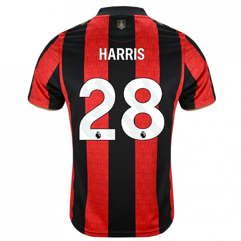 Danxen Mujer Camiseta Charlotte Harris #28 Goldenrod Rojo Negro 1ª Equipación 2026/27 La Camisa México