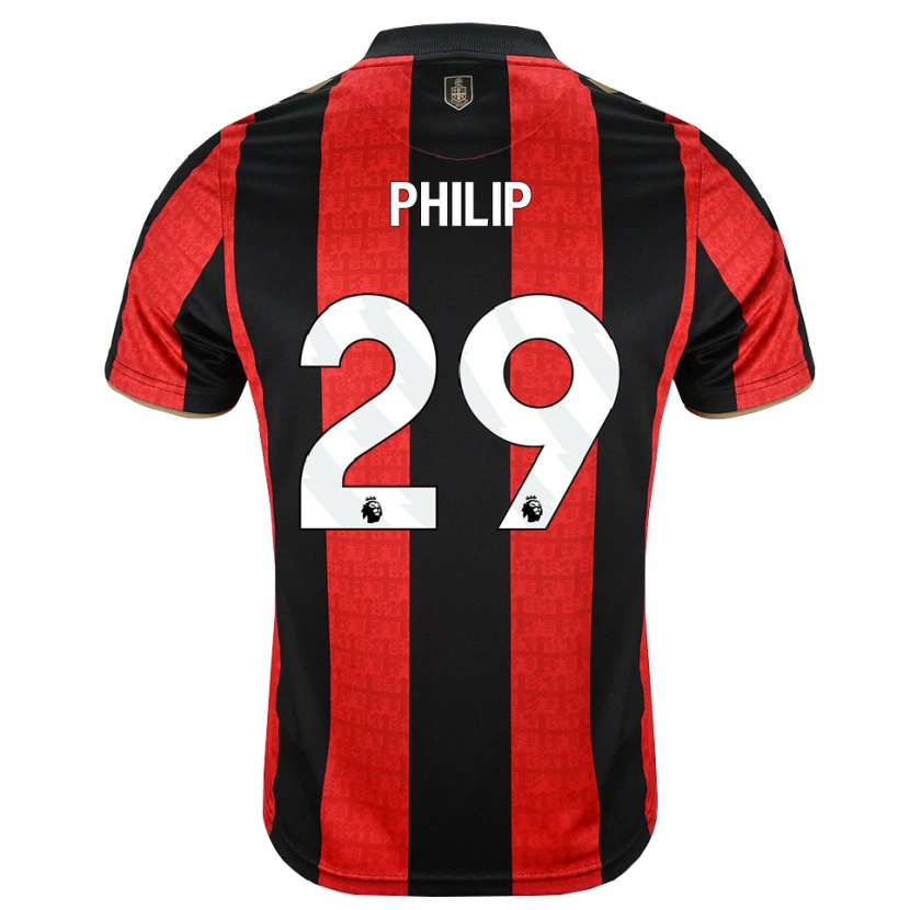 Danxen Mujer Camiseta Philip Billing #29 Goldenrod Rojo Negro 1ª Equipación 2026/27 La Camisa México