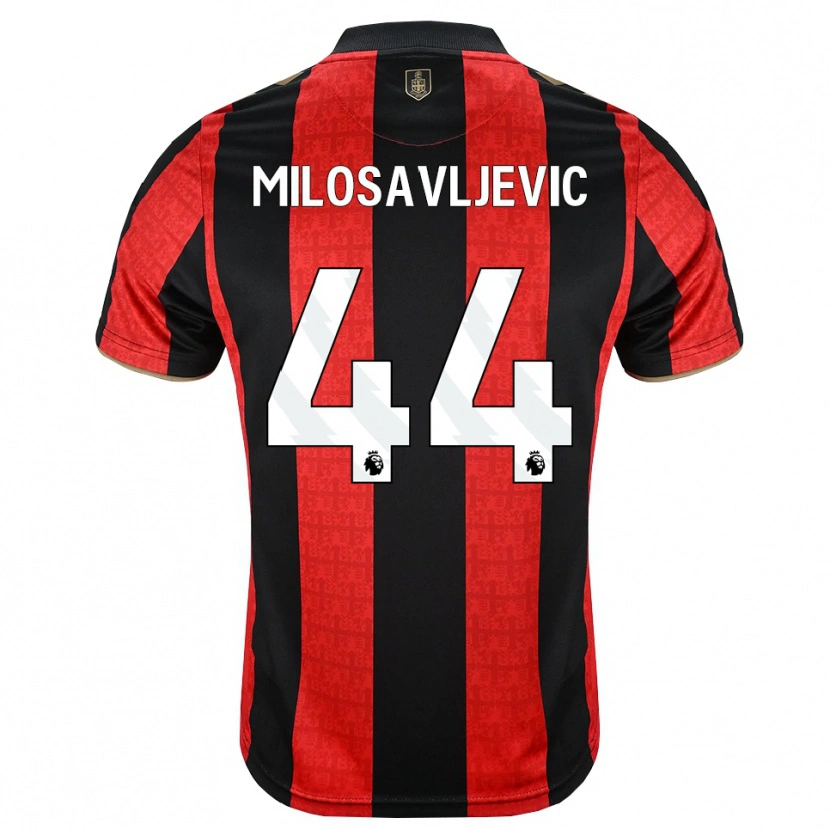 Danxen Mujer Camiseta Veljko Milosavljevic #44 Goldenrod Rojo Negro 1ª Equipación 2026/27 La Camisa México