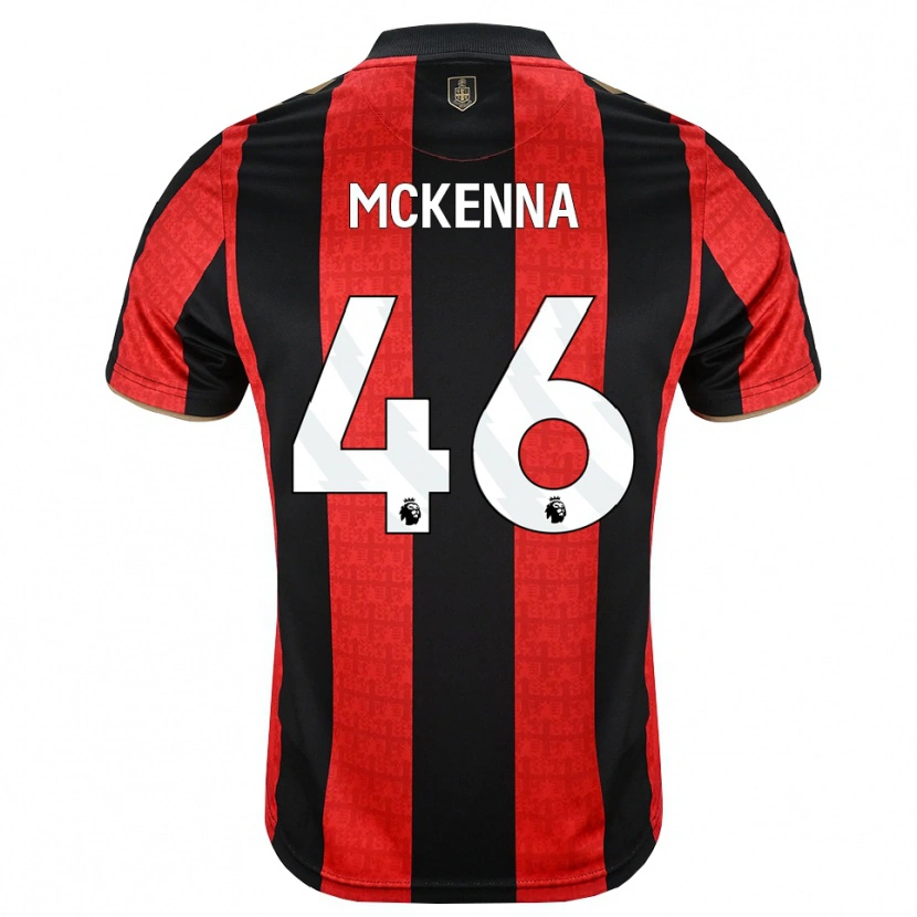 Danxen Mujer Camiseta Callan Mckenna #46 Goldenrod Rojo Negro 1ª Equipación 2026/27 La Camisa México