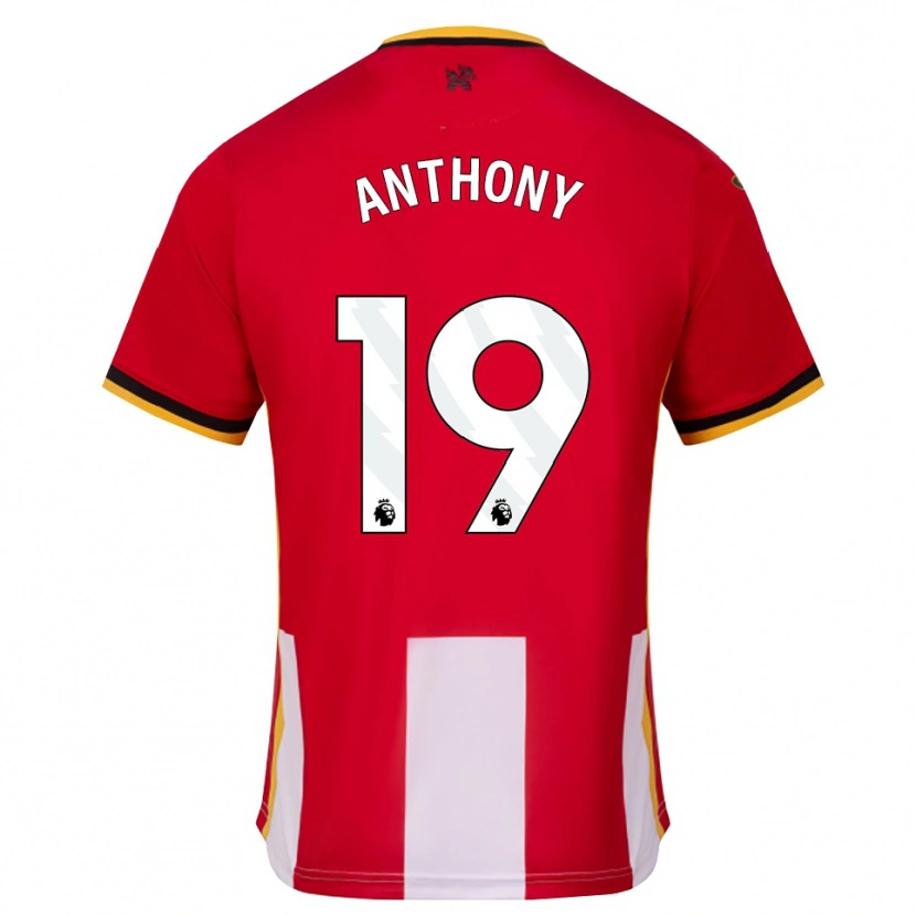 Danxen Mujer Camiseta Jaidon Anthony #19 Amarillo Negro Rojo 1ª Equipación 2026/27 La Camisa México