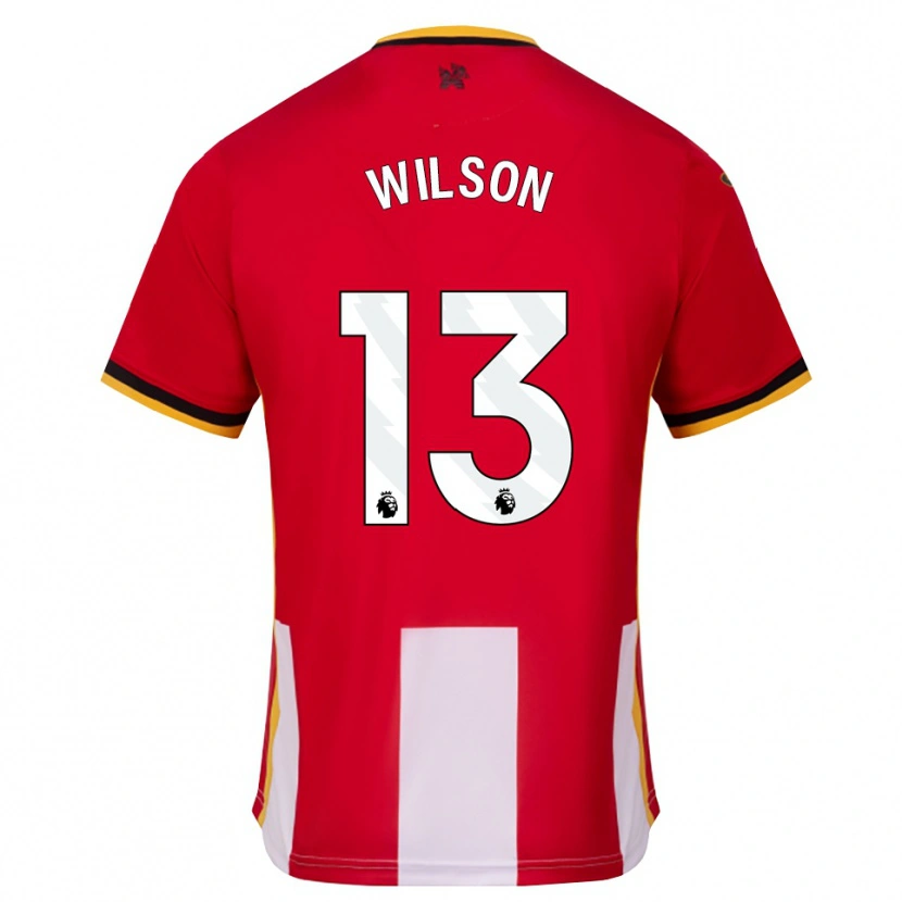 Danxen Mujer Camiseta Callum Wilson #13 Amarillo Negro Rojo 1ª Equipación 2026/27 La Camisa México