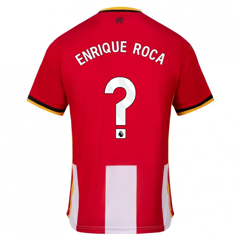 Danxen Mujer Camiseta Enrique Roca #0 Amarillo Negro Rojo 1ª Equipación 2026/27 La Camisa México