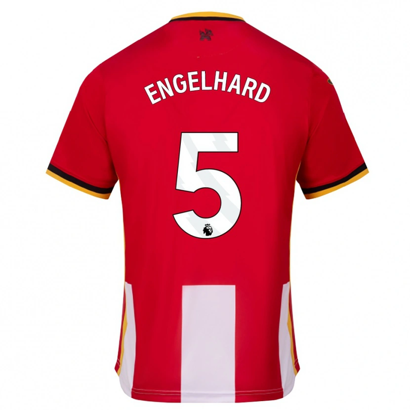 Danxen Mujer Camiseta Carolin Engelhard #5 Amarillo Negro Rojo 1ª Equipación 2026/27 La Camisa México
