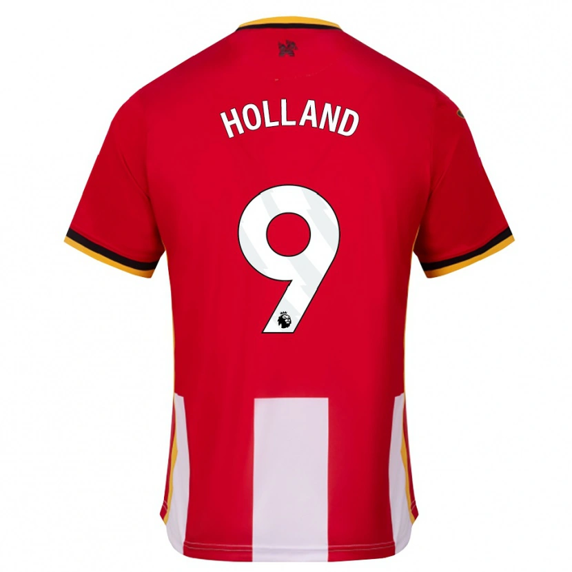 Danxen Mujer Camiseta Isaac Holland #9 Amarillo Negro Rojo 1ª Equipación 2026/27 La Camisa México