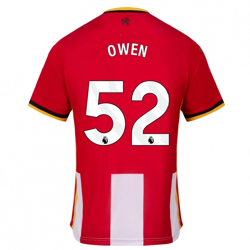 Danxen Mujer Camiseta Riley Owen #52 Amarillo Negro Rojo 1ª Equipación 2026/27 La Camisa México