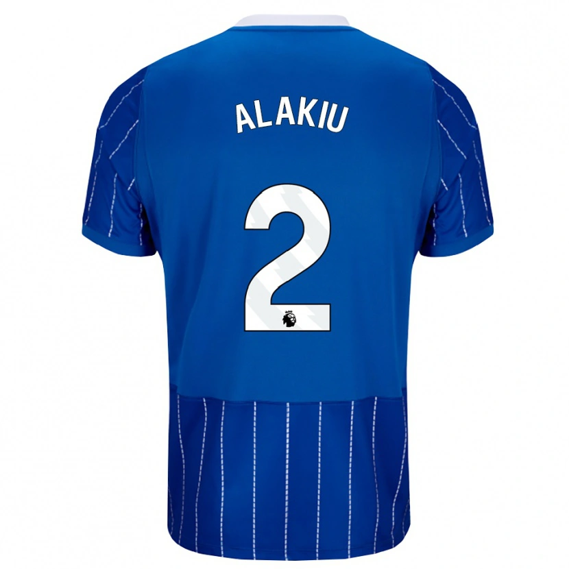 Danxen Mujer Camiseta Isaiah Alakiu #2 Azulmedio Blanco 1ª Equipación 2026/27 La Camisa México