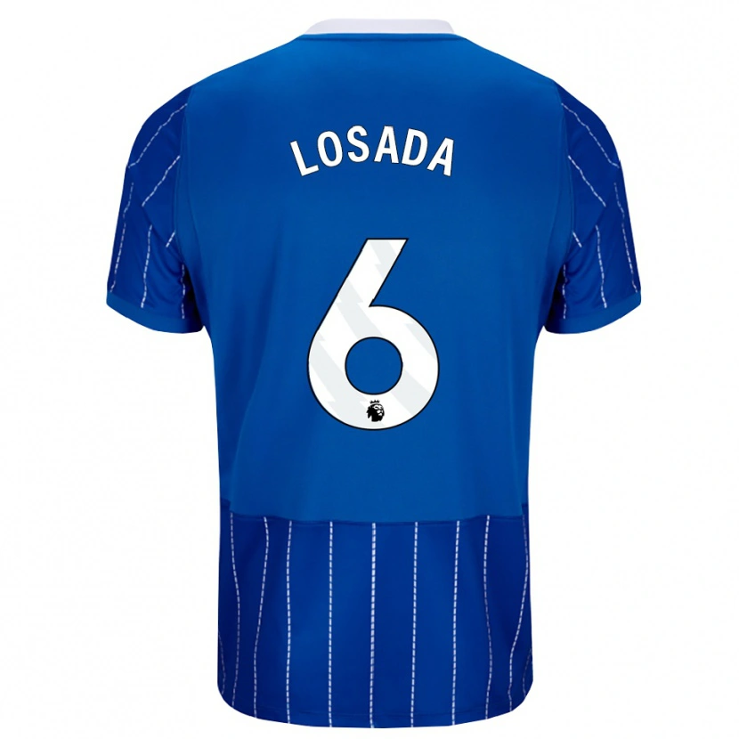 Danxen Mujer Camiseta Vicky Losada #6 Azulmedio Blanco 1ª Equipación 2026/27 La Camisa México