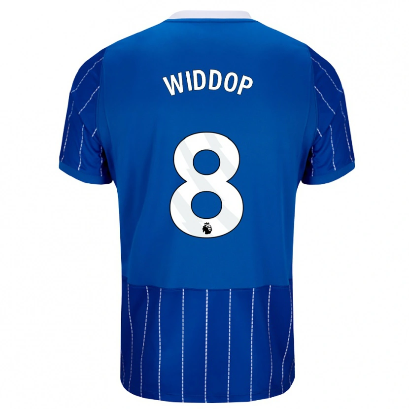 Danxen Mujer Camiseta Fraser Widdop #8 Azulmedio Blanco 1ª Equipación 2026/27 La Camisa México