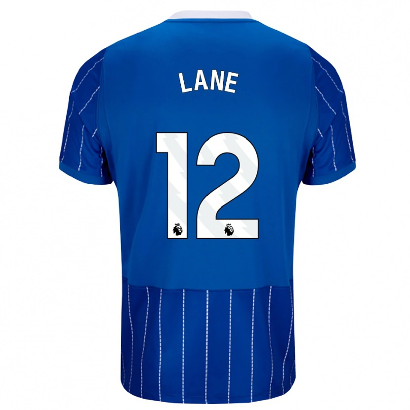 Danxen Mujer Camiseta Darius Lane #12 Azulmedio Blanco 1ª Equipación 2026/27 La Camisa México