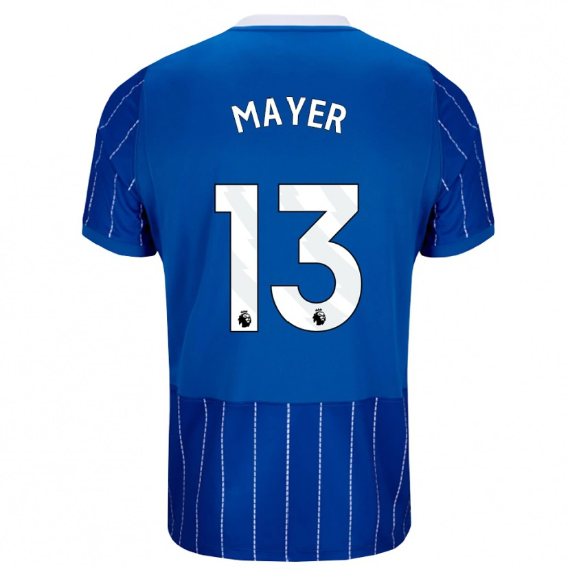 Danxen Mujer Camiseta Oliver Mayer #13 Azulmedio Blanco 1ª Equipación 2026/27 La Camisa México