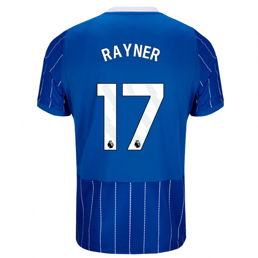 Danxen Mujer Camiseta Bex Rayner #17 Azulmedio Blanco 1ª Equipación 2026/27 La Camisa México
