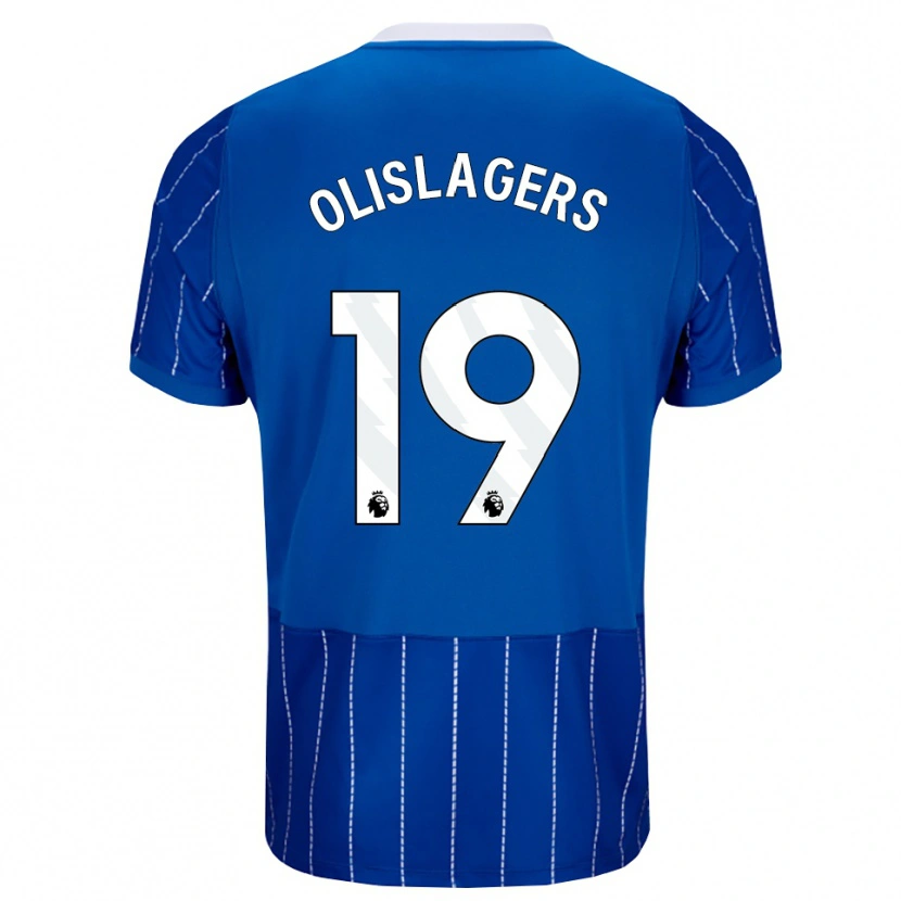 Danxen Mujer Camiseta Marisa Olislagers #19 Azulmedio Blanco 1ª Equipación 2026/27 La Camisa México