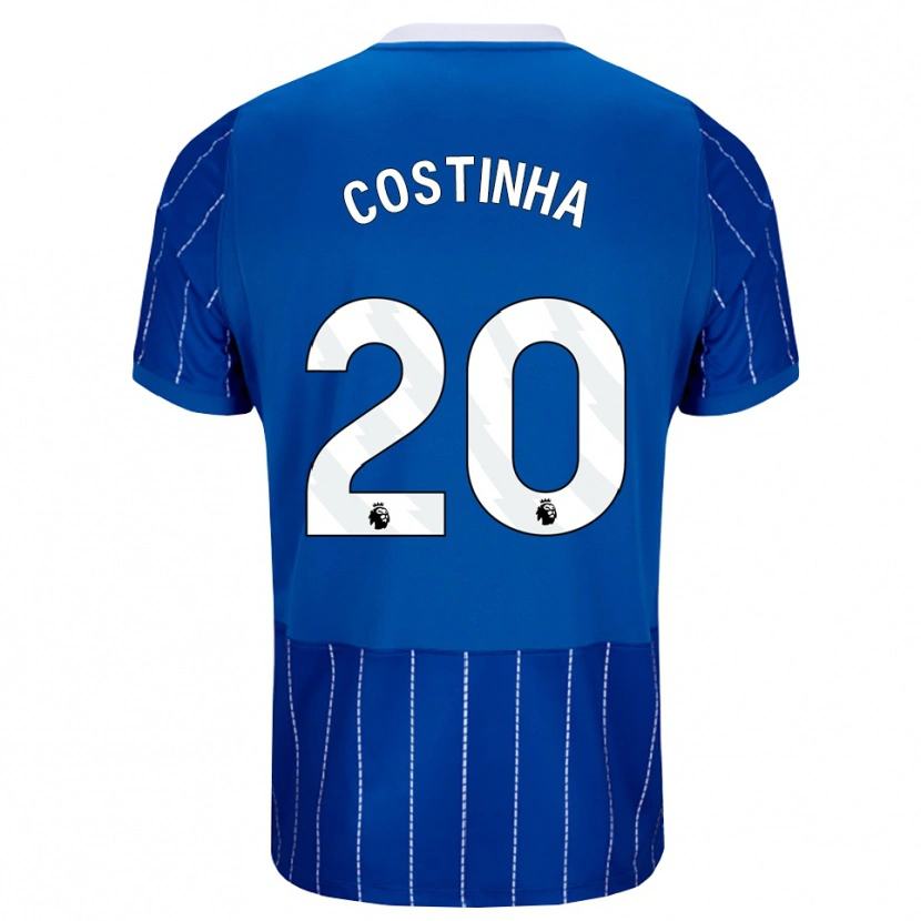 Danxen Mujer Camiseta João Pedro Loureiro Da Costa #20 Azulmedio Blanco 1ª Equipación 2026/27 La Camisa México