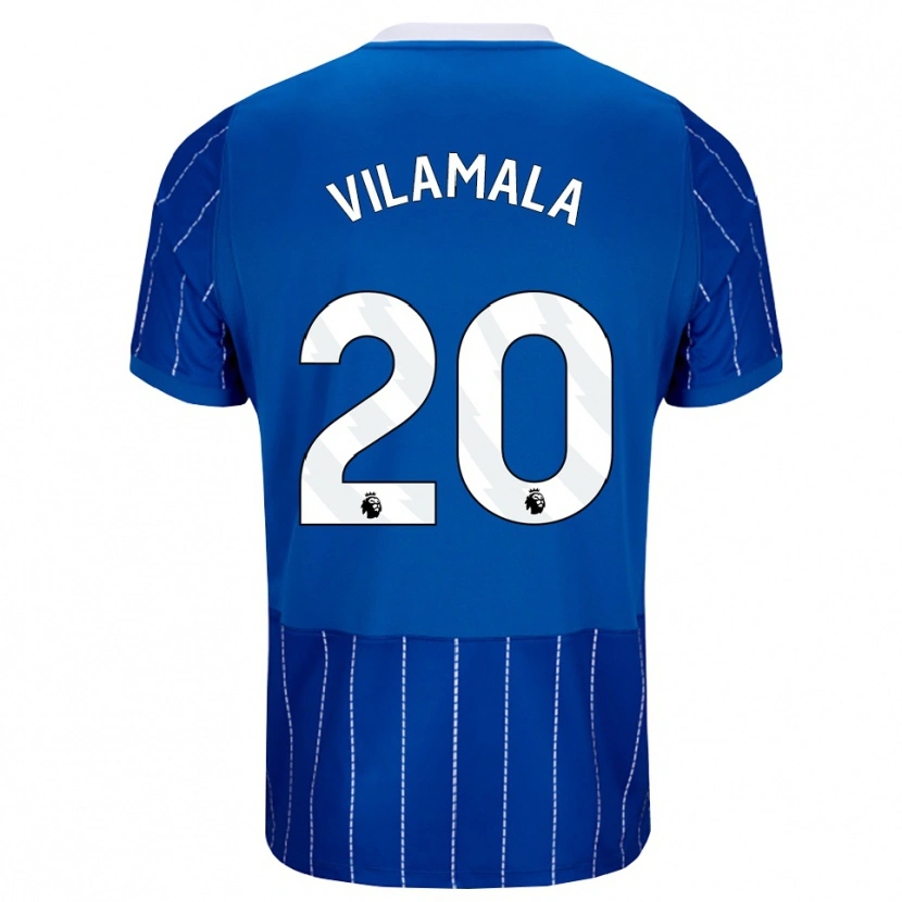 Danxen Mujer Camiseta Bruna Vilamala #20 Azulmedio Blanco 1ª Equipación 2026/27 La Camisa México