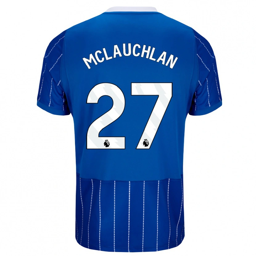 Danxen Mujer Camiseta Rachel Mclauchlan #27 Azulmedio Blanco 1ª Equipación 2026/27 La Camisa México