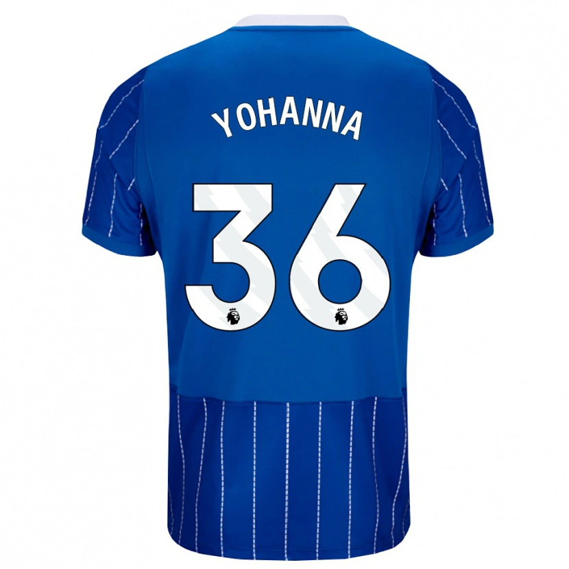 Danxen Mujer Camiseta Zadok Yohanna #36 Azulmedio Blanco 1ª Equipación 2026/27 La Camisa México